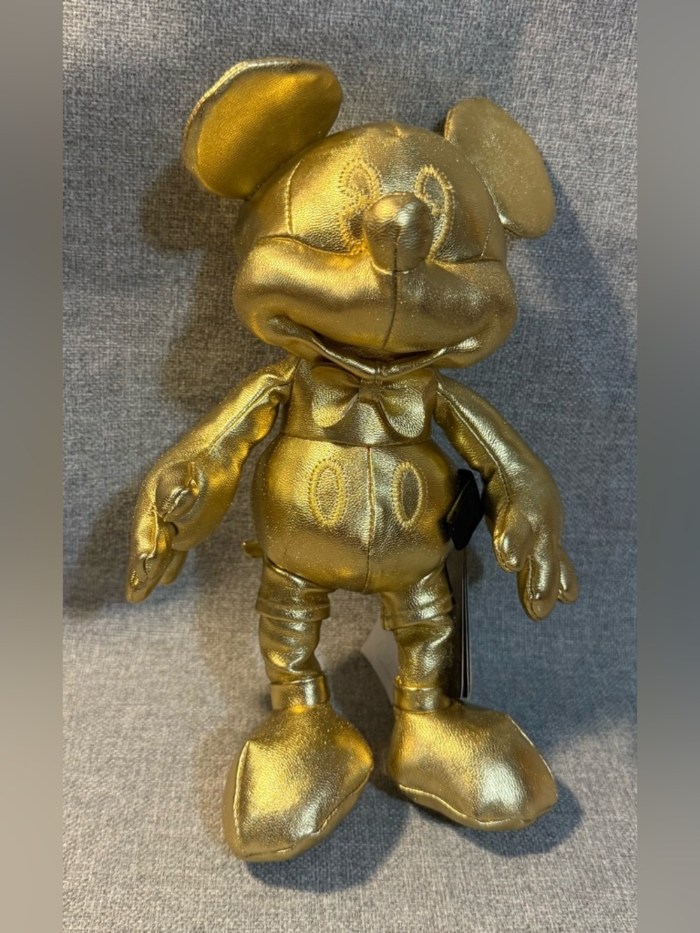 Mickey Mouse Golden 10” Plush Disney Store Exclusive 90 Years of Magic NWT